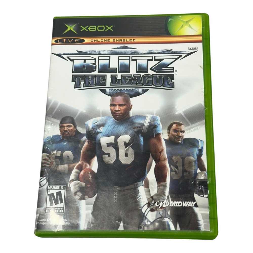 Blitz The League Original Xbox 2005 Midway Football Game No Manual Untested